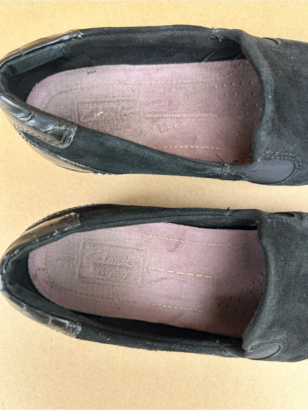 Clarks Noreen Everyday Shoes slip on Loafers 8.5 Black Women’s Suede shoes Croc